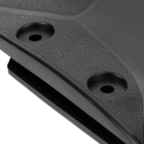 Close-up of ABS hydrofoil with bolt holes, part of Pair Outboard Hydrofoil Stabilizers For 4-50HP Motors, Boost Stability