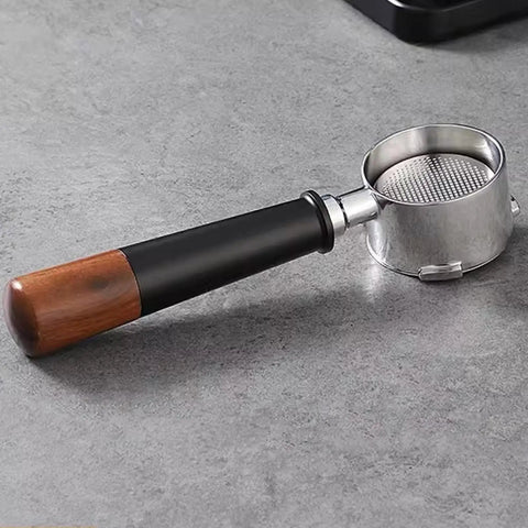 Stainless Steel Bottomless Portafilter Handle for Home Espresso Makers, Durable Filter Holder for Office and Cafe Use, Barista Grade Coffee Tool