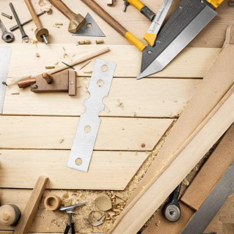 Beefed Up Heavy Duty Joining Plates For Wooden Door Frames Iron Metal Door Plates With Effortless Installation on workshop table