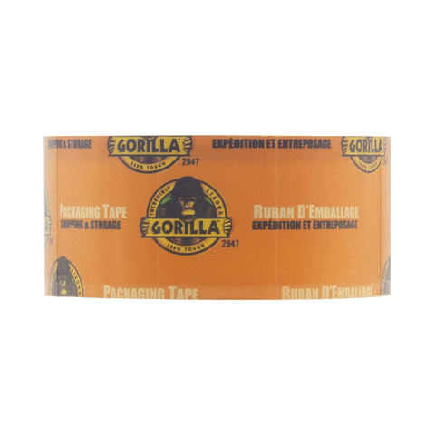 Tough As Nails Heavy Duty Large Core Packing Tape For Moving And Storage, Extra Thick Clear Adhesive Rolls with orange branding.
