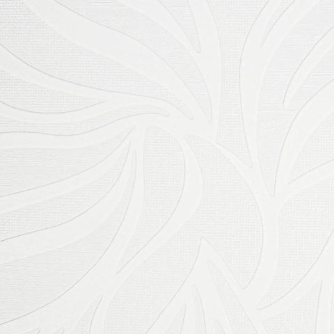 Close-up of textured pattern on Paintable Textured White Eden Wallpaper Roll 20.5 Inch Wide By 11 Yard Long 56 Sq Ft Coverage