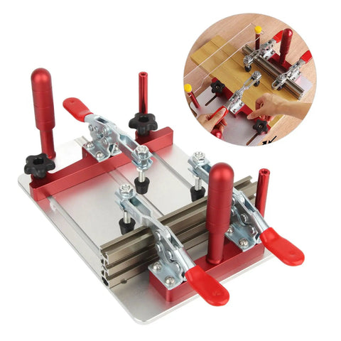 Aluminum Router Table Coping Sled With Clear Acrylic Dust Board For Safer Clamping, Professional Rail Safety Sled for precise cuts