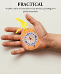 Orienteering Compass With Luminous Pointer For High Precision Hiking held in hand, showcasing compact and lightweight design.