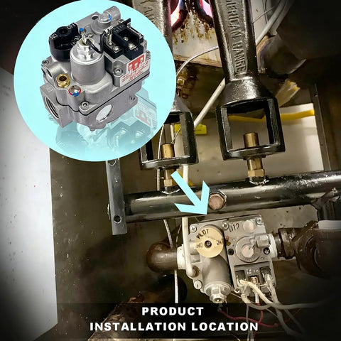 Millivolt Gas Valve Replacement For 700 Series - Exact Fit 200,000 BTU installed in commercial fryer system