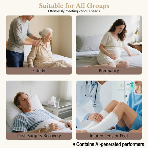 Premium Electric Adjustable Lift Bed Backrest With Mattress And Pillow For Ultimate Lounge Comfort Reclines 68 Degrees Smooth Operation, images depicting various user groups.