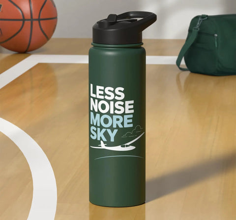 Sailplane Water Bottle For Glider Pilots And Aero Heads Stainless Steel Insulated Bottle Keeps Drinks Cold Or Hot Lightweight Durable