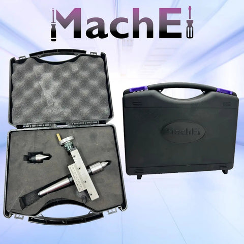 Pro Grade Taper Turning System For Lathe Tailstock With Live Center And Dead Center Options in a plastic suitcase