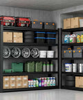 84 Inch Heavy Duty Metal Storage Shelving Unit With 5000 Lb Capacity 5 Tier Adjustable Freestanding Garage Shelves 84H 62W 24D