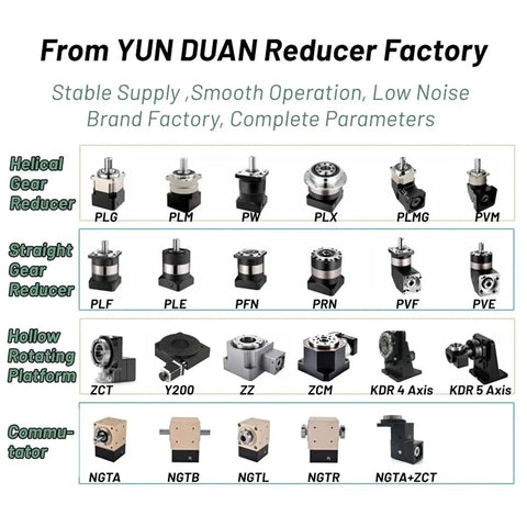 Top Shelf Helical Planetary Gearbox Step Down Motor Reducer For 1.2KW To 3KW 110 To 220Mm Servo components and models.