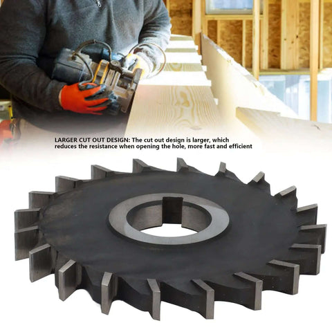 Gear Cutter Disc Set With HSS Milling Cutters, 32mm Bore, shown in workshop setting with metalworker handling a tool