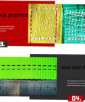 Close-up of polyester stitching details on Heavy Duty Cargo Lifting Net 1.5x1.5m Flat Sling Hoist Net, with measuring tape.