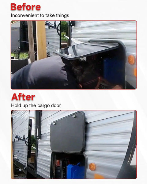 Magnetic RV Door Catch and Holder Kit Keeps Doors Open for Campers, Motorhomes, Travel Trailers and Boat Hatches