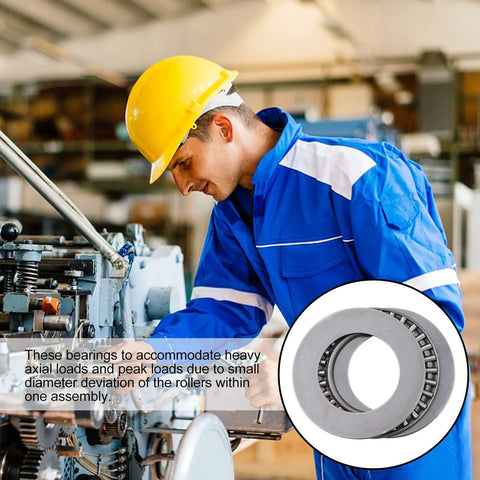 Sick 10 Pc Thrust Needle Roller Bearings Plus Flat Metal Axial Bearings For High Accuracy Power Transmission On Milling Machines And Lathes Handling Heavy Duty Gear Handles Pressure Perfectly And Looks Legit And Saves Cash On Cheap Fixes Later. silver thrust needle roller bearing for milling machine axial load use