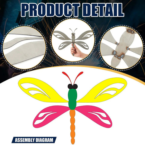 Dragonfly Welding Practice Kit For TIG MIG ARC Gas Stick Welding 201 Stainless Steel Plate Beginner Coupons DIY Metalworking Gift Legit Hands On Practice Project Set assembly diagram