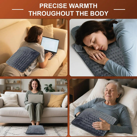 Double Layer Electric Heated Foot Warmer Quick Heat Up And Keeps Feet Cozy And Toasty 16 By 16 Inches With 6 Temperature Settings