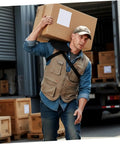 Ergonomic Wear-Resistant Shoulder Pad For Workers Heavy-Duty Canvas And Felt Cushion For Carrying Gear At Warehouses And Construction Sites Worksite-Ready Reusable Comfortable Back Support Durable Shock Absorption, worker carrying box