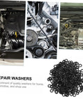 500 Pieces Wave Spring Washers Kit For Machine Repair And Maintenance Space Saving Elastic Steel Washers That Boost Axial And Vibration Resistance Prevent Looseness Smooth Surface Durable Assortment For Quick Fixes, black steel washers for engine repair