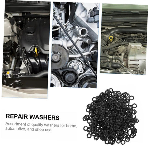 500 Pieces Wave Spring Washers Kit For Machine Repair And Maintenance Space Saving Elastic Steel Washers That Boost Axial And Vibration Resistance Prevent Looseness Smooth Surface Durable Assortment For Quick Fixes, black steel washers for engine repair