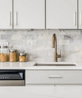 Modern kitchen with 60 Pack Square Cabinet Handles In Brushed Nickel Stainless Steel Drawer Pulls For Kitchens Cabinets