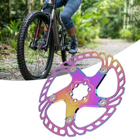 203mm Mountain Bike Brake Pads With Five Nail Design For Sick Stopping Power And Dependable Grip On Hydraulic Or Mechanical Rotors Shred Ready Anti Scratch Lightweight Upgrade Multi Color with colorful rotor and biker.