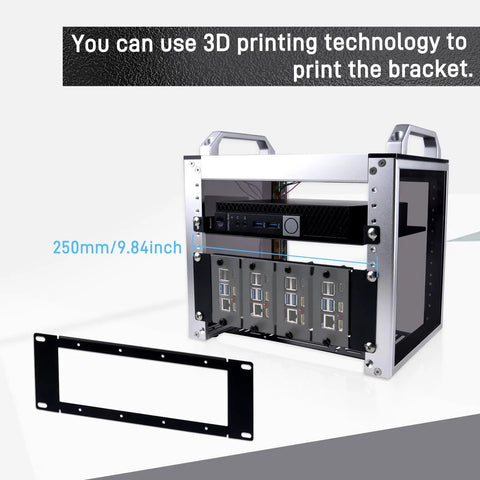 Heavy Duty 10 Inch 2U Rack Mount Bracket For Diy Projects Offering A Tight Space Saving Fit That Works Like A Charm With Popular Server Chassis For Smooth Buildouts in a home lab setup.