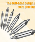 7 Piece M2 High Speed Steel Center Drill Bit Set With 60 Degree Countersink For Lathe And Metalworking Sizes 1.0 1.5 2.0 2.5 3.0 4.0 5.0 Durable Sharp Bits For Clean Holes