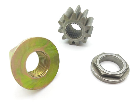 Steering Shaft Pinion Gear Bushing And Spindle Blade Lock Nut To Squash Shimmy On RZT Zero Turn Mower Oem Replacement parts, 5/8 inch hex.