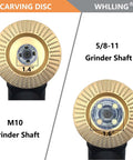 Four Piece Wood Carving Disc Set For 4 Inch Or Four And A Half Inch Angle Grinders With Five Eighth Inch Arbor Heavy Duty