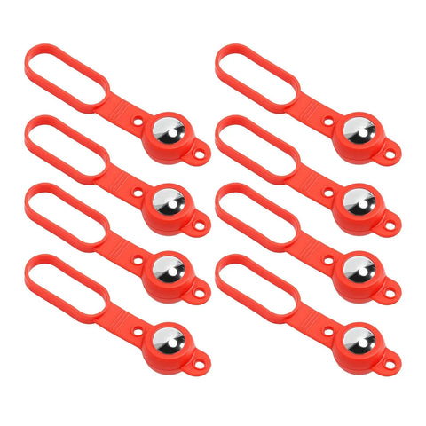 Oreilet 8 Pcs Magnetic Stud Finder Wall Scanner 27 Lbs Pull Power red magnetic tools with circular metal tips.