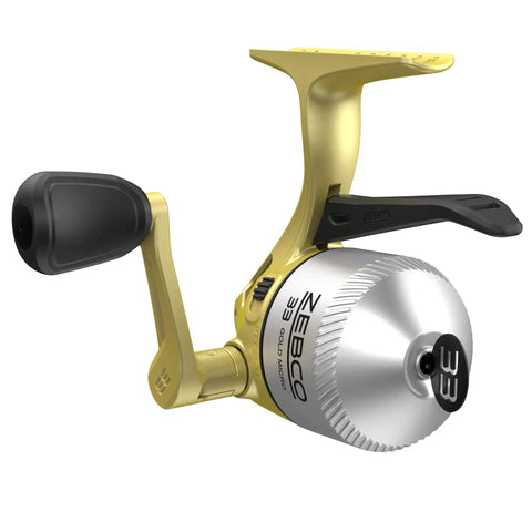 Gold Micro Trigger Spincast Fishing Reel Size 10 With Durable All Metal Gears Pre Spooled With Four Pound Cajun Line