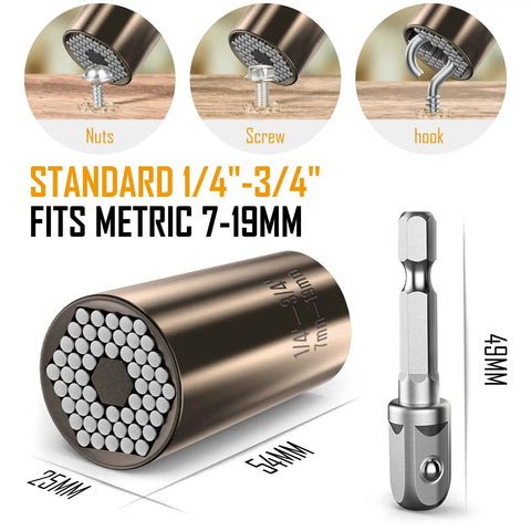 Ultimate Dad Gift Universal Socket Wrench That Grips Any Bolt Perfect Father's Day Gear For Dads Husbands Grandpas And Men