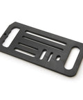 Badass Heavy Duty Router Jig For Nailing Flawless Slots And Keyholes For T Bolts Uses 38 Inch Bushing With Quarter Bit Injection Molded Abs Plastic Workshop Goat on a white background.