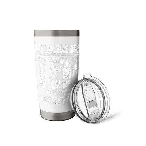 I Will Be In My Office Funny Kitchen Chef Insulated Stainless Steel Travel Tumbler with Easy Grip Lid
