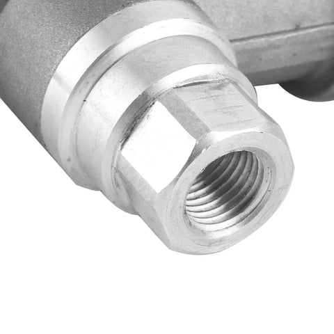 Fuel Transfer Pump Part 3918076 4937767 3917998 For B Series Engines Zinc Alloy Fuel Pump With Gasket Compatible With B3.9L B5.9L 4B 6BT ISBE close-up threaded zinc alloy fitting