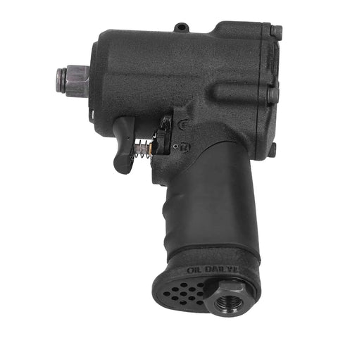 Mean Streak Half Inch Pneumatic Air Impact Wrench Packing Serious Heavy Duty Torque with ergonomic grip and variable trigger.