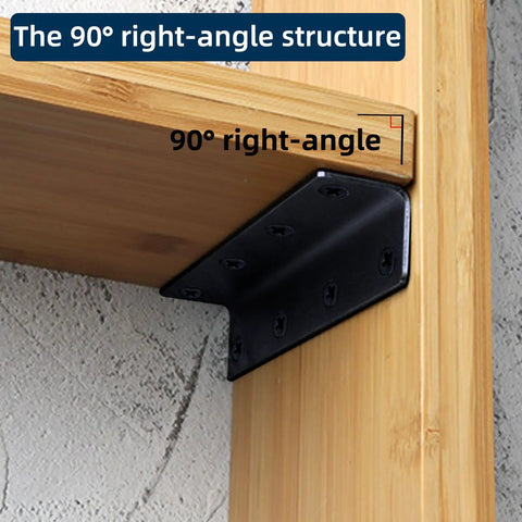 Extra Long 5.5 Inch L Brackets Ten Pack Heavy Duty Stainless Steel Corner Braces, showing 90° right-angle structure.
