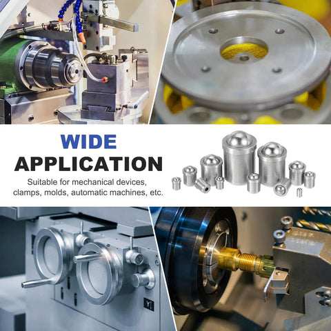 Top Shelf 304 Stainless Steel Ball Plunger Set Heavy Duty Cabinet Catch And Drawer Latch For Quiet Doors Straight Up Quick Install components shown in machinery.