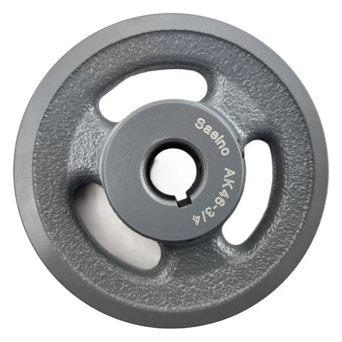 Three Quarter Inch Bore V Belt Pulley Cast Iron Motor Pulley 4.45 Inch Outside Diameter 1 Groove Fits A AX 3L 4L Belts