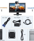 15.6 Inch IPS Monitor With Full HD 1080p Display Multi Input For Security Cameras Office PCs And Gaming Stand Included Boss Level Clarity And Vivid Color, gaming display and accessories including cables and manual