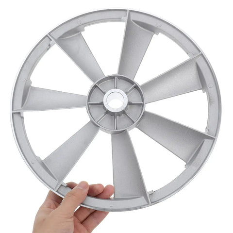 Single Groove Metal Compressor Pulley shown in hand, designed for air compressor efficiency and easy installation.