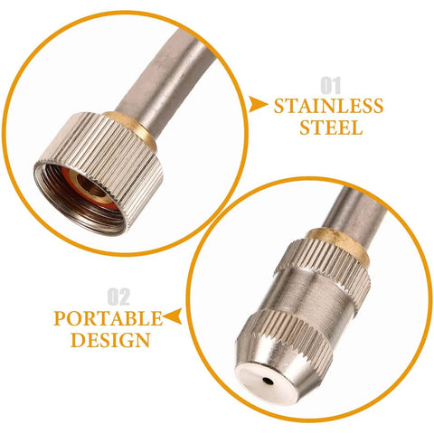 Portable High Temperature Steam Sprayer Nozzle Replacement For Car Wash And Garden Hose, Metal Short Spray Gun Attachment detail