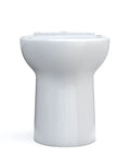 Front view of Elongated Toilet With Tornado Flush For Powerful, Less Frequent Cleanings, CEFIONTECT Ultra Smooth Glaze Prevents Sticking
