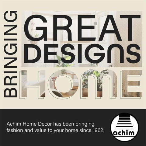 Stylish interior design with text overlay 'Bringing Great Designs Home' by Achim Home Decor, perfect for modern home fashion.