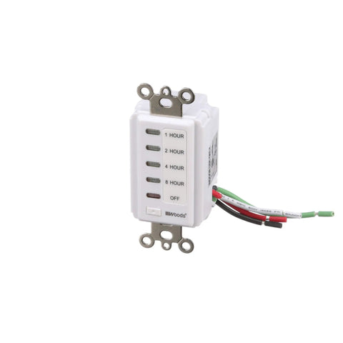 In Wall 8 Hour Digital Countdown Timer With Auto Shut Off For Lights Fans Heaters And Appliances Energy Saving