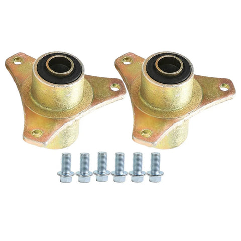 Battle Tested 17 mm Three Stud Front Wheel Hub Assembly With Premium Grease Sealed Bearings, pair of hubs with bolts.