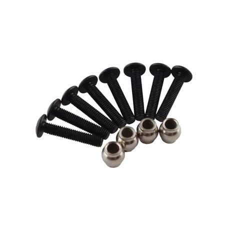 Screws and parts for Front And Rear RC Shock Absorbers 4 Pack 108mm Adjustable Aluminum Dampers For 1 To 10 Scale RC Cars