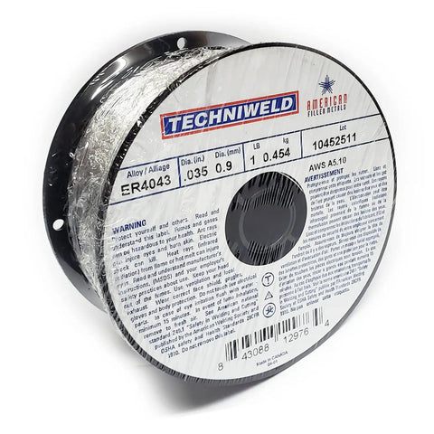 Aluminum MIG Welding Wire.035 1Lb Spool ER4043 General Purpose For MIG Welds, 0.9mm, Center Hole Five Eighths Inch