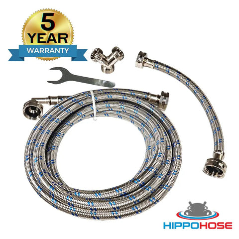 12 Foot Steam Dryer Hose Install Kit With Octagon Connections For Easy And Secure Tightening Universal Fit To All Steam Dryers