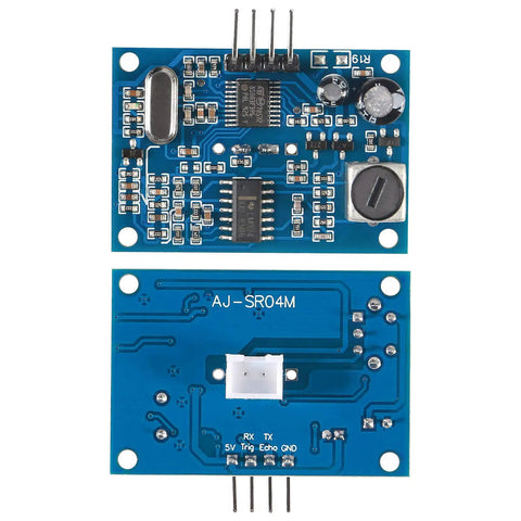 Dual Pack Dope Waterproof Ultrasonic Distance Sensor Module With 40kHz Transducer, 25cm to 4m Range, 75 Degree Detection Arc