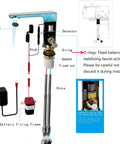 Diagram of All-In-One Touchless Faucet With Polished Chrome Finish, Hands-Free Flow, showing internal components and assembly parts.